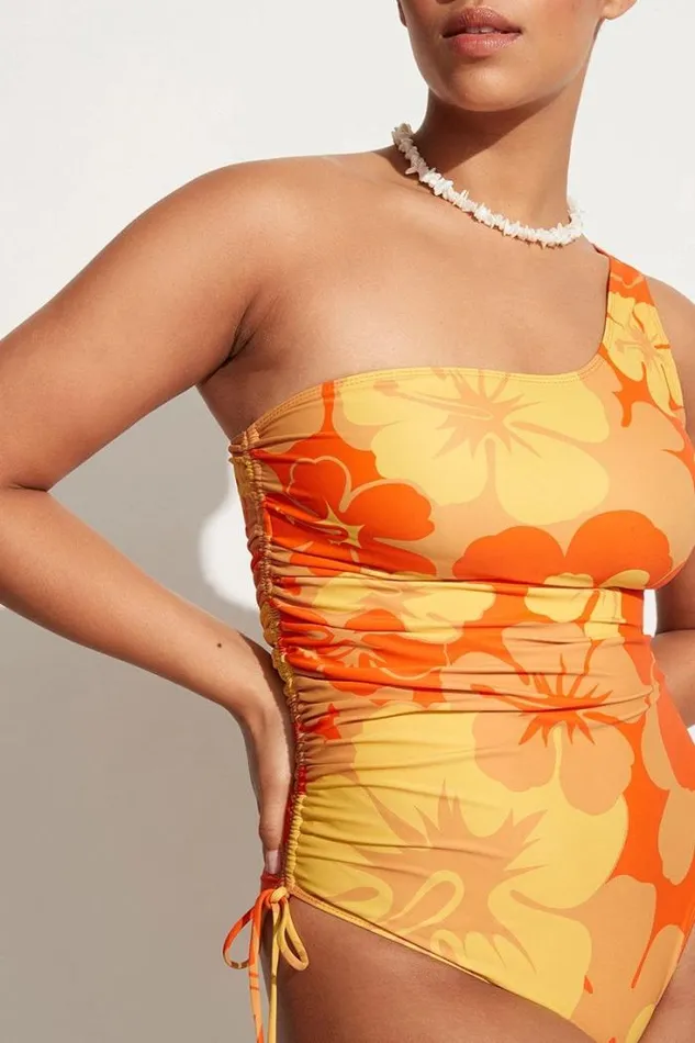 Women Faithfull The Brand Swim Motu Uta One Piece Surfs Up Floral Print 8211 Final Sale