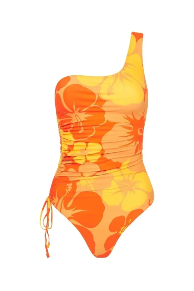 Women Faithfull The Brand Swim Motu Uta One Piece Surfs Up Floral Print 8211 Final Sale
