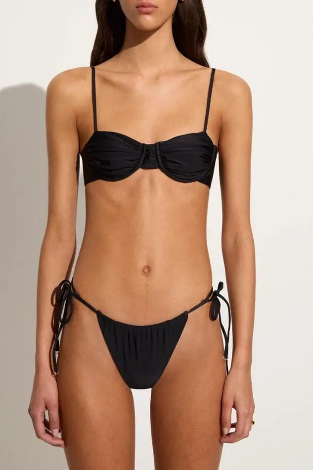 Women Faithfull The Brand Swim Pacific Bikini Bottoms Black
