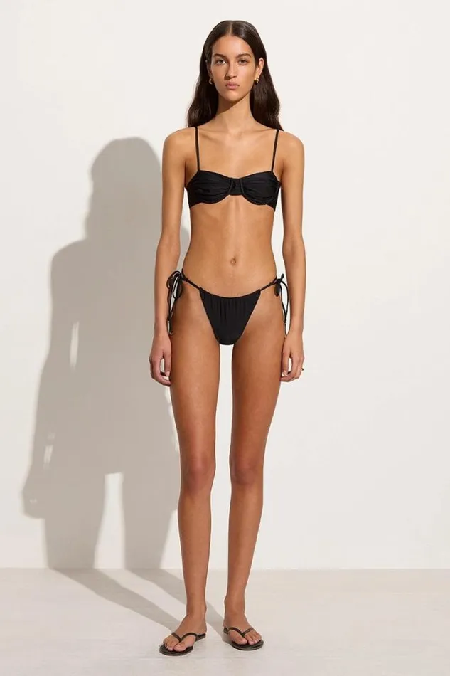 Women Faithfull The Brand Swim Pacific Bikini Bottoms Black