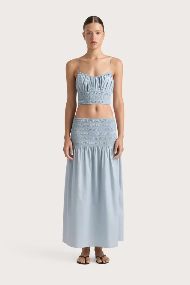 Women Faithfull The Brand Tops Baia Top Sky Blue