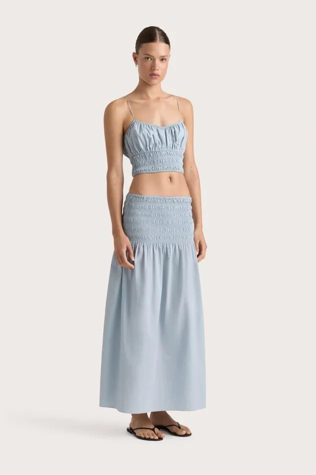 Women Faithfull The Brand Tops Baia Top Sky Blue