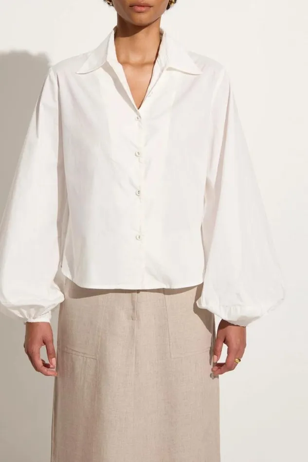 Women Faithfull The Brand Tops Managua Shirt White