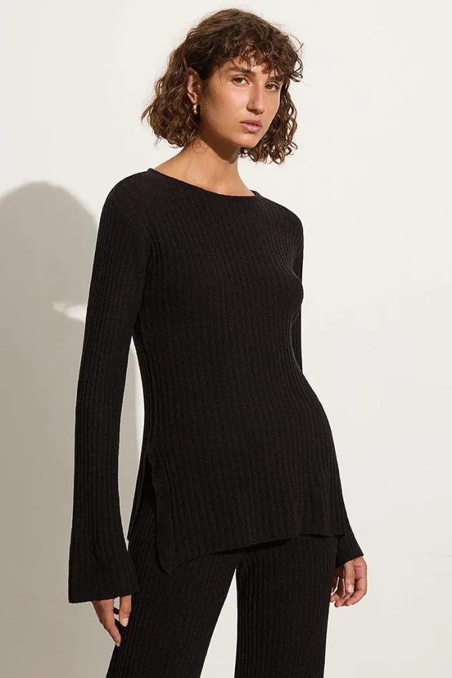 Women Faithfull The Brand Tops Mitras Tunic Top Black