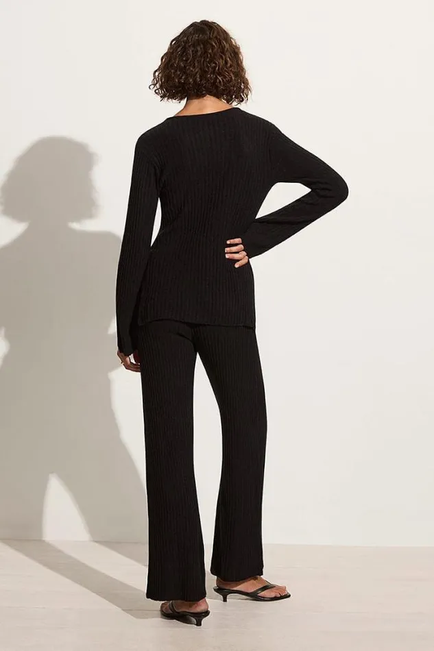Women Faithfull The Brand Tops Mitras Tunic Top Black