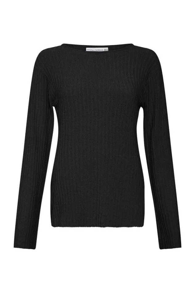 Women Faithfull The Brand Tops Mitras Tunic Top Black