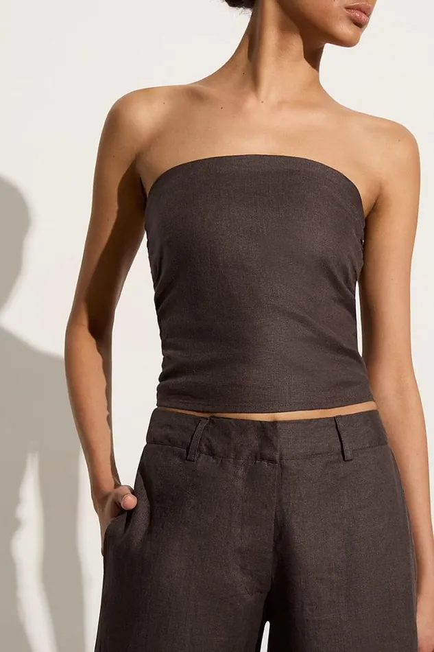 Women Faithfull The Brand Tops Praiyah Bodice Charcoal