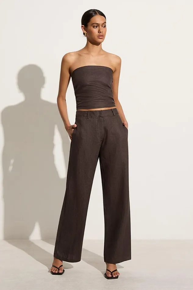 Women Faithfull The Brand Tops Praiyah Bodice Charcoal