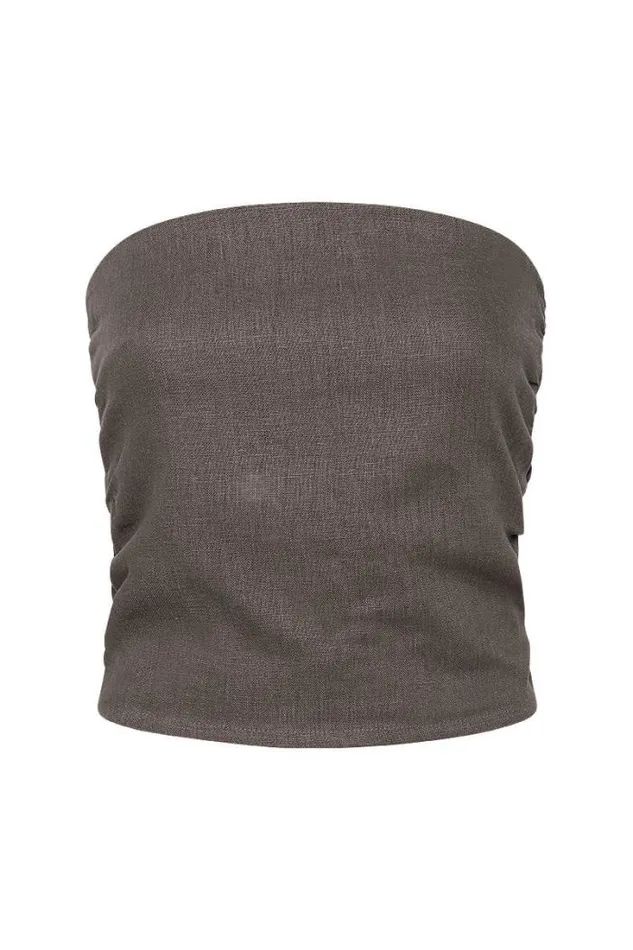Women Faithfull The Brand Tops Praiyah Bodice Charcoal