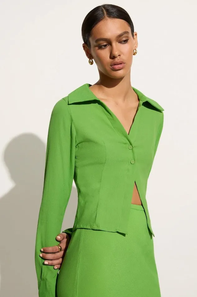 Women Faithfull The Brand Tops Serrador Shirt Apple
