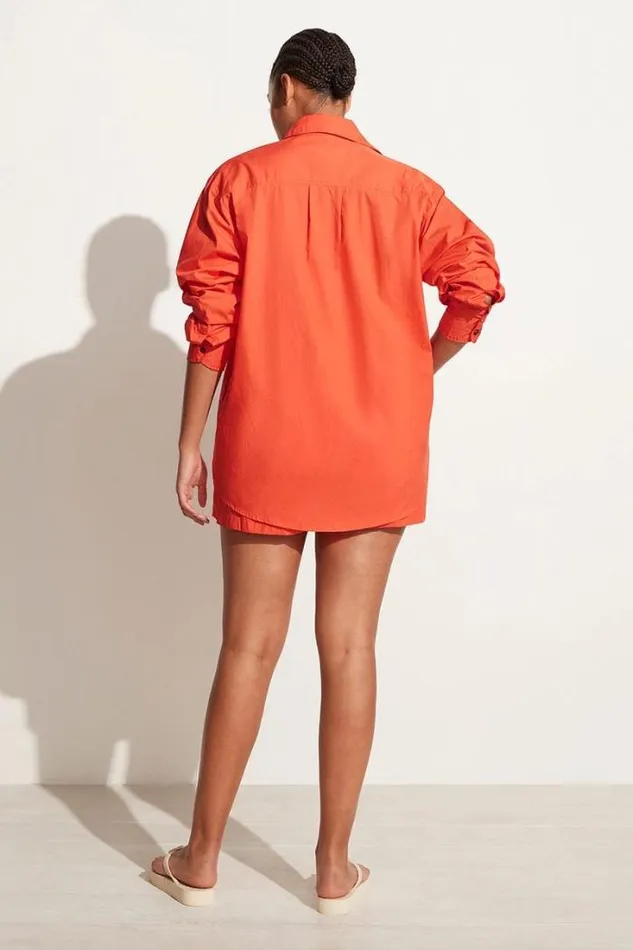 Women Faithfull The Brand Tops Tropea Shirt Morange 8211 Final Sale