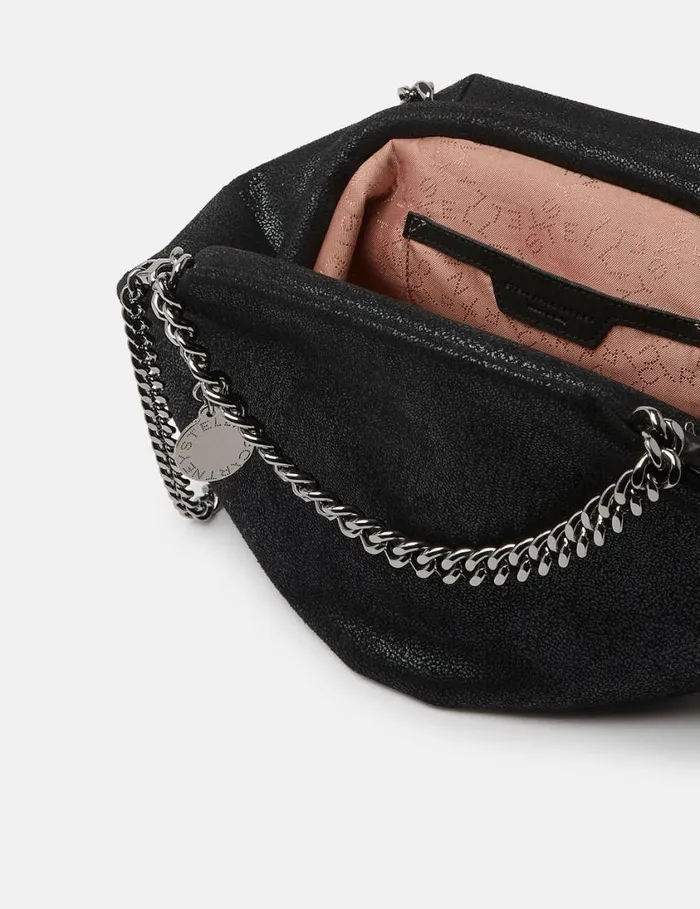 Women Falabella Double Chain Shoulder Bag Midnight Black Stella McCartney Mini Bags And Clutches Women Falabella Double Chain Shoulder Bag Midnight Black Stella McCartney Mini Bags And Clutches