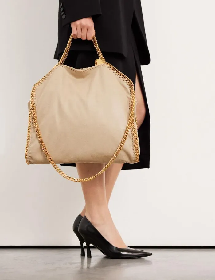 Women Falabella FoldOver Tote Bag Butter Cream Stella McCartney TopHandle Bags Women Falabella FoldOver Tote Bag Butter Cream Stella McCartney TopHandle Bags