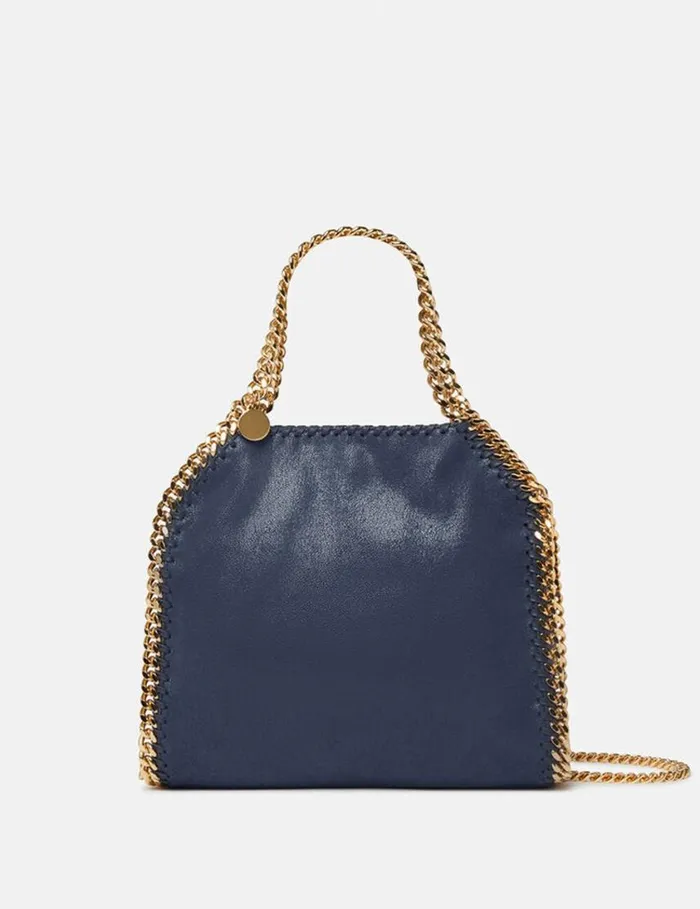 Women Falabella Mini Tote Bag Indigo Moon Stella McCartney Crossbody Bags