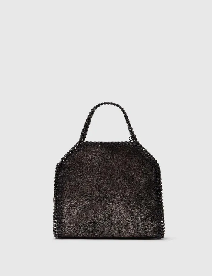 Women Falabella Tiny Tote Bag Dark Grey Metallic Stella McCartney Crossbody Bags