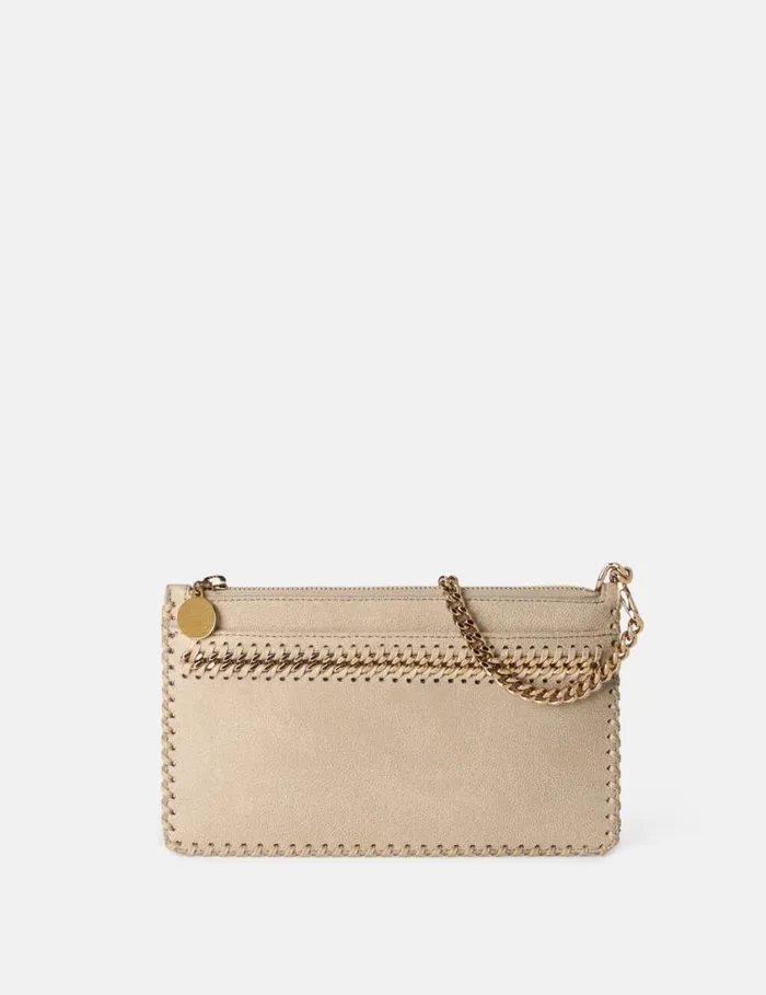 Women Falabella Wrist Pouch Butter Cream Stella McCartney Mini Bags And Clutches