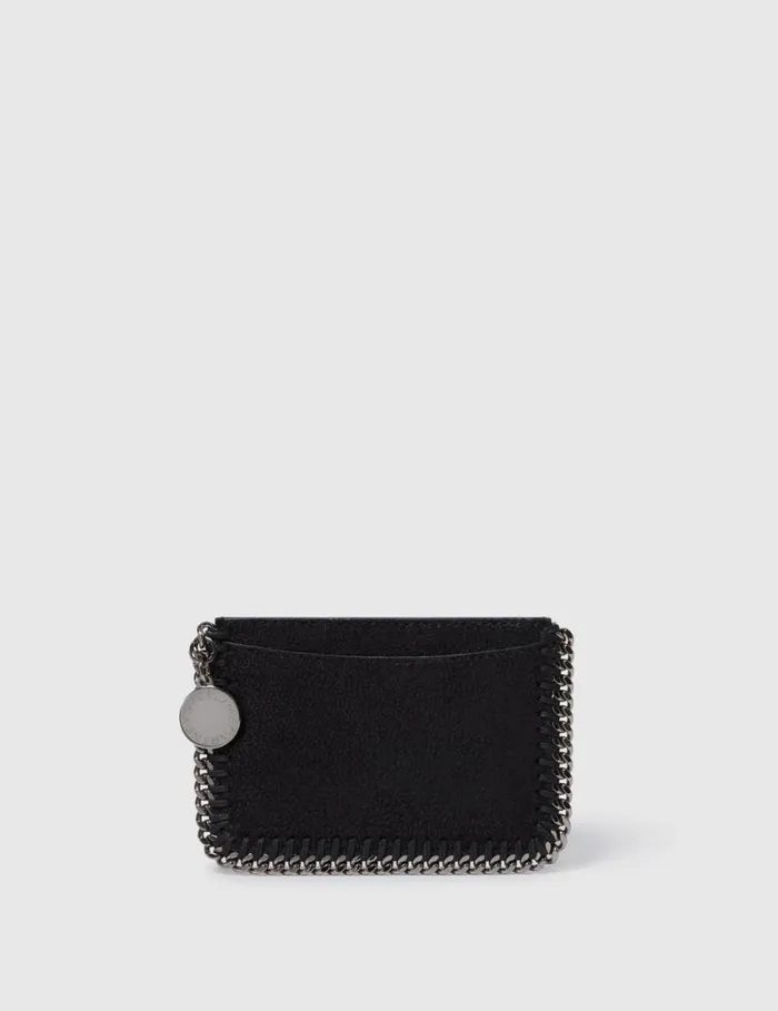 Women Falabella Zipper Cardholder Black Stella McCartney Card Cases