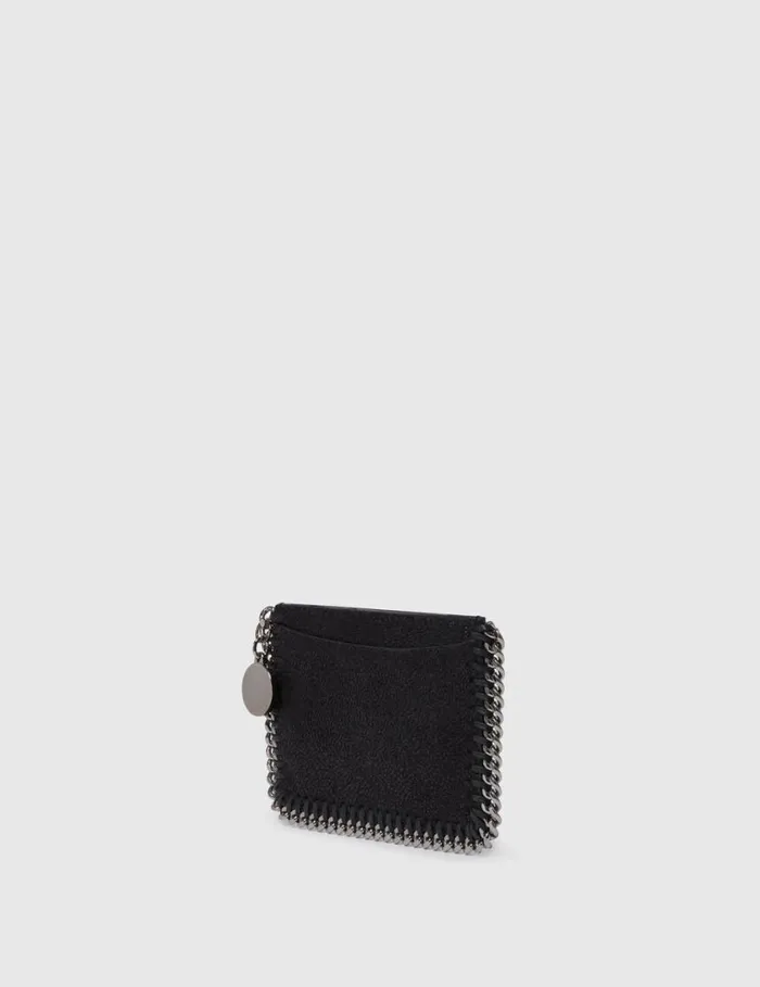 Women Falabella Zipper Cardholder Black Stella McCartney Card Cases Women Falabella Zipper Cardholder Black Stella McCartney Card Cases