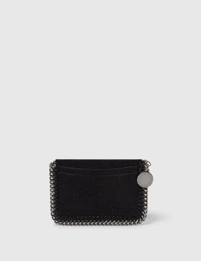 Women Falabella Zipper Cardholder Black Stella McCartney Card Cases Women Falabella Zipper Cardholder Black Stella McCartney Card Cases