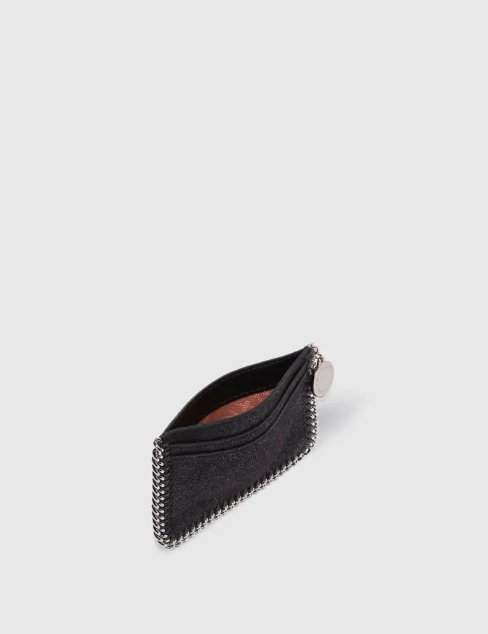 Women Falabella Zipper Cardholder Black Stella McCartney Card Cases Women Falabella Zipper Cardholder Black Stella McCartney Card Cases