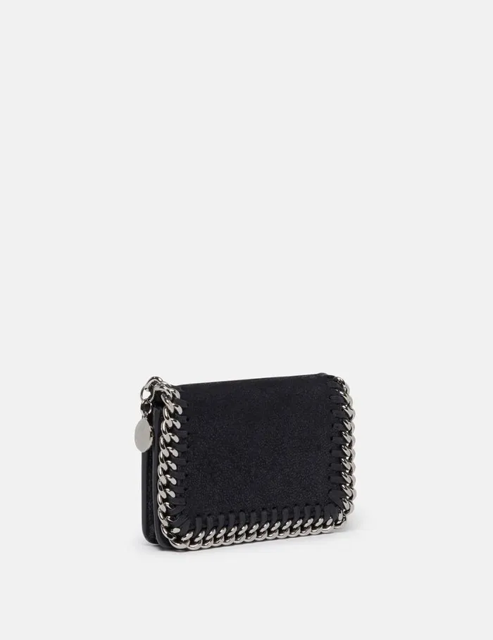 Women Falabella Zipper Cardholder Pitch Black Stella McCartney Iconic Falabella Women Falabella Zipper Cardholder Pitch Black Stella McCartney Iconic Falabella