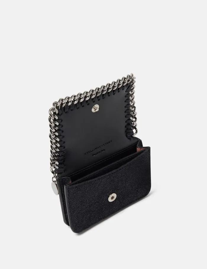 Women Falabella Zipper Cardholder Pitch Black Stella McCartney Iconic Falabella Women Falabella Zipper Cardholder Pitch Black Stella McCartney Iconic Falabella