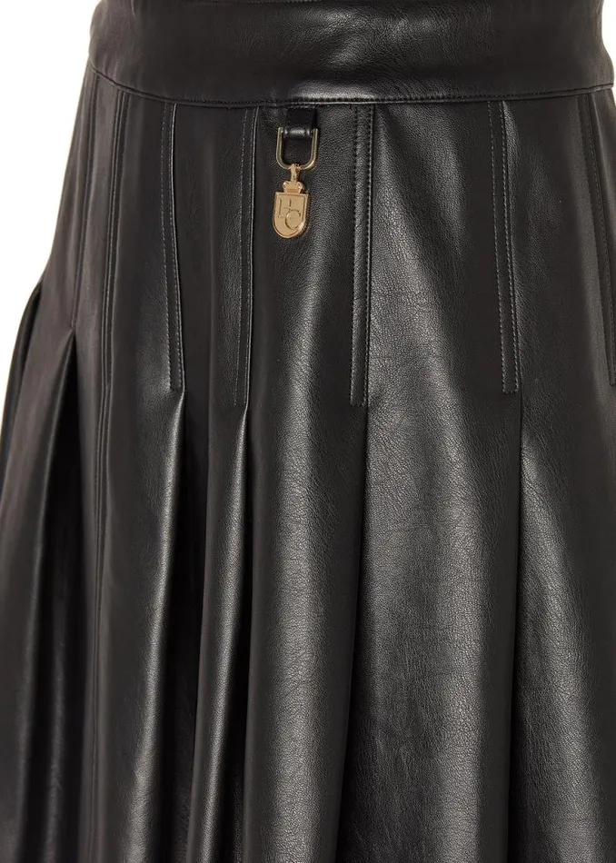 Women Faux Leather Pleated Mini Skirt Black Holland Cooper Skirts Women Faux Leather Pleated Mini Skirt Black Holland Cooper Skirts