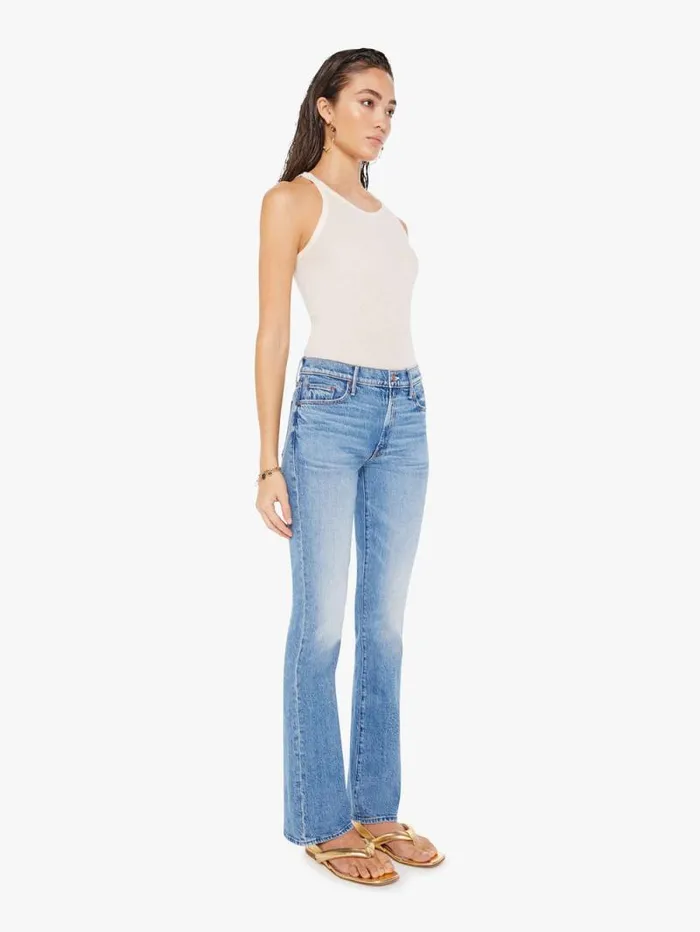 Women Flare Mother Denim The Outsider Sneak Blue medium