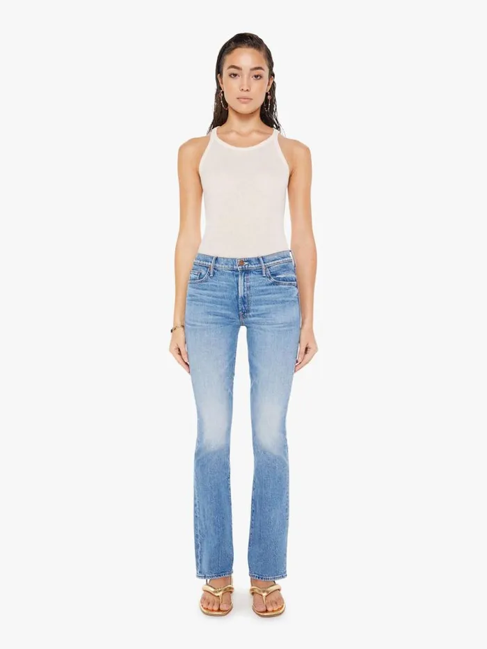 Women Flare Mother Denim The Outsider Sneak Blue medium