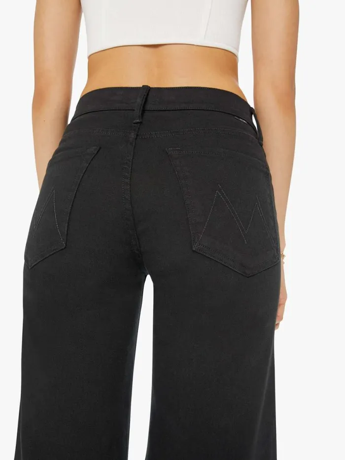 Women Flare Mother Denim The Twister Sneak Black