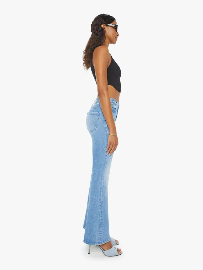 Women Flare Mother Denim The Weekender Blue