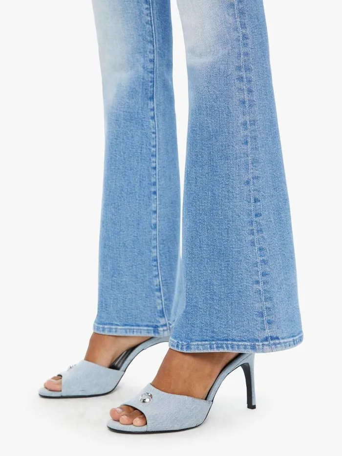 Women Flare Mother Denim The Weekender Blue