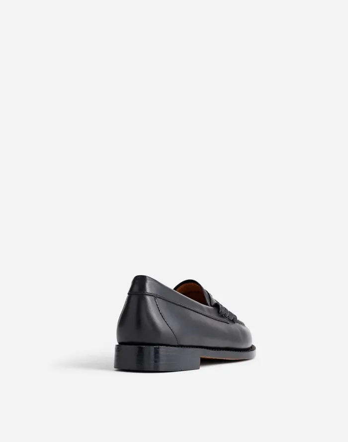 Women Flats and Loafers Madewell GHBASS Layla Weejuns Loafers In Leather Black