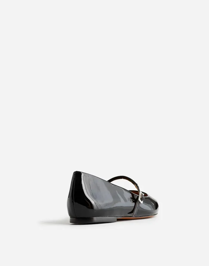 Women Flats and Loafers Madewell The Elsie Mary Jane Flat True Black