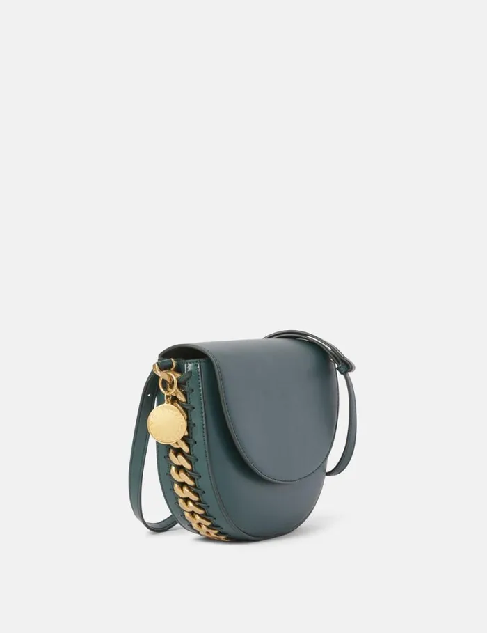 Women Frayme Medium Flap Shoulder Bag Forest Green Stella McCartney Frayme Bag Women Frayme Medium Flap Shoulder Bag Forest Green Stella McCartney Frayme Bag