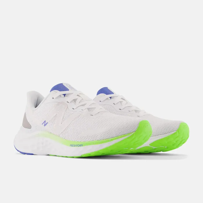 Women Fresh Foam Arishi V4 White With Pixel Green And Bright Lapis New Balance Running Women Fresh Foam Arishi V4 White With Pixel Green And Bright Lapis New Balance Running