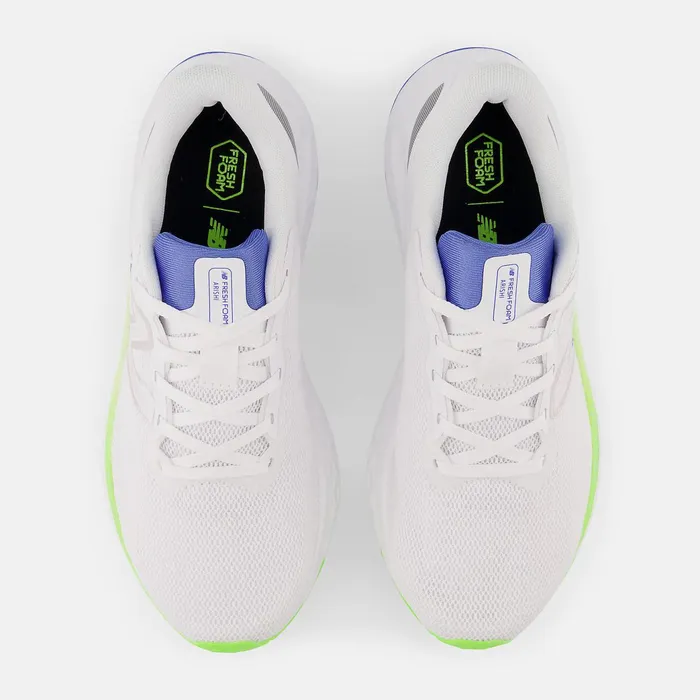 Women Fresh Foam Arishi V4 White With Pixel Green And Bright Lapis New Balance Running Women Fresh Foam Arishi V4 White With Pixel Green And Bright Lapis New Balance Running