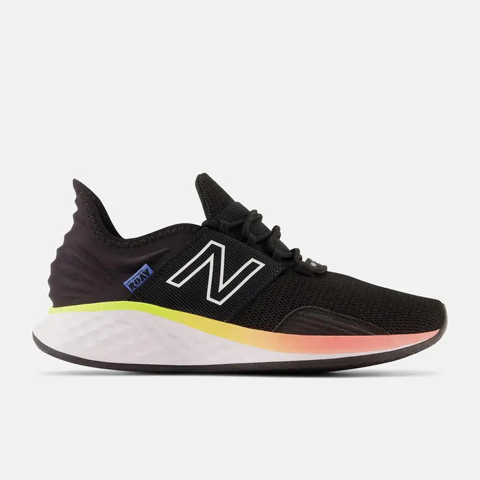 Women Fresh Foam Roav Black With White And Bright Lapis New Balance Running