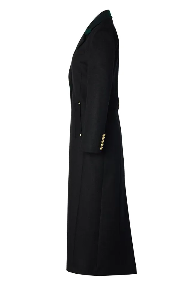 Women Full Length Regency Coat Soft Navy Blackwatch Holland Cooper Tailoring