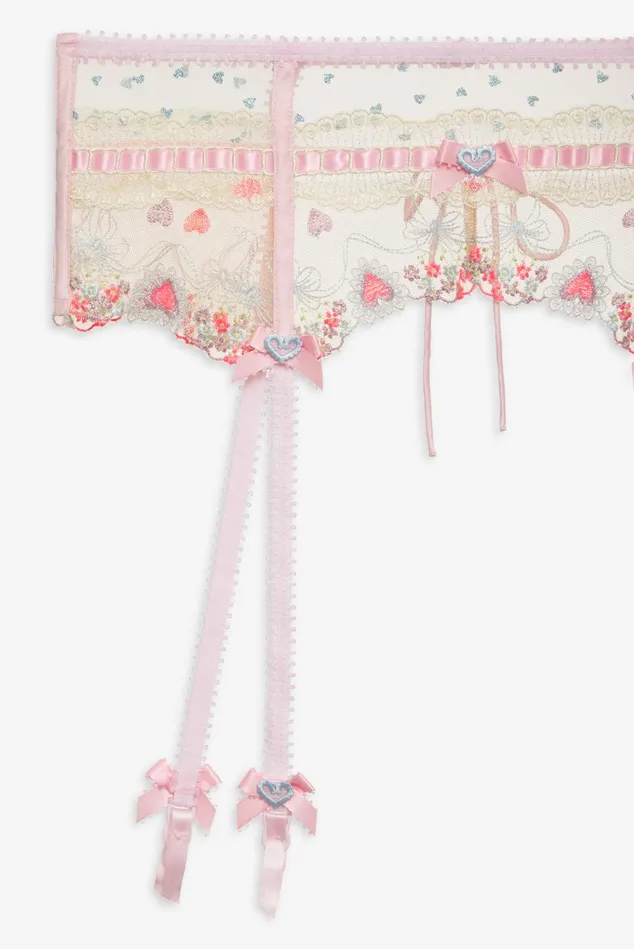 Women Gabriella Garter Belt Pink For Love and Lemons Lingerie