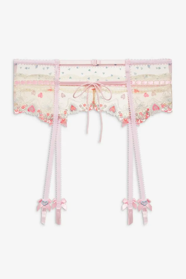 Women Gabriella Garter Belt Pink For Love and Lemons Lingerie