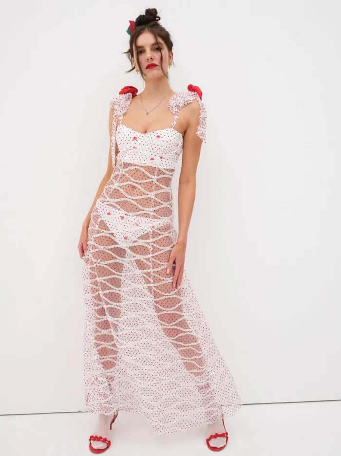 Women Giada Maxi Dress White For Love and Lemons Dresses