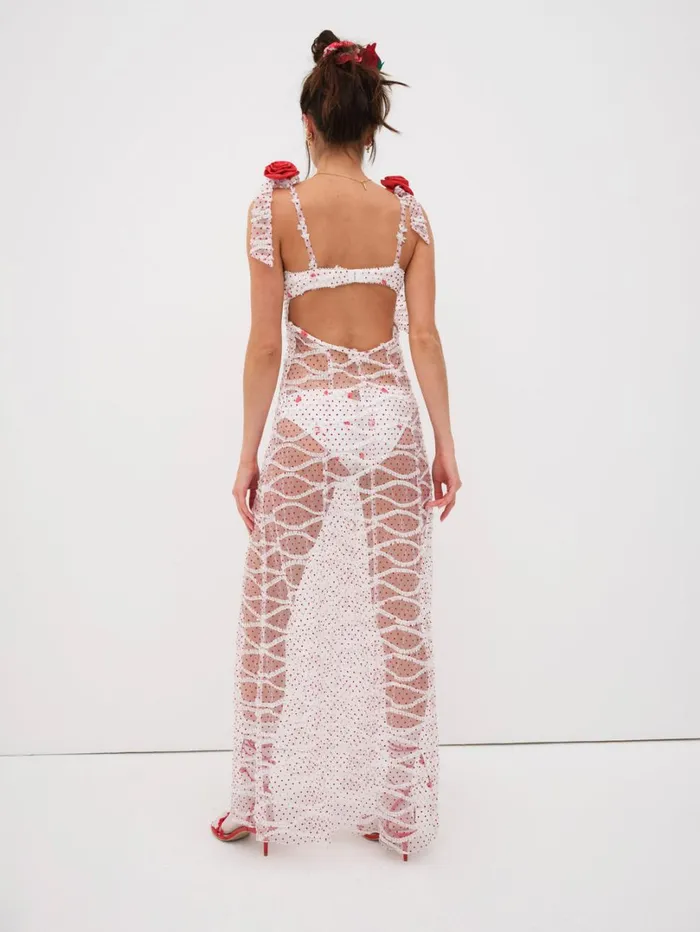 Women Giada Maxi Dress White For Love and Lemons Dresses