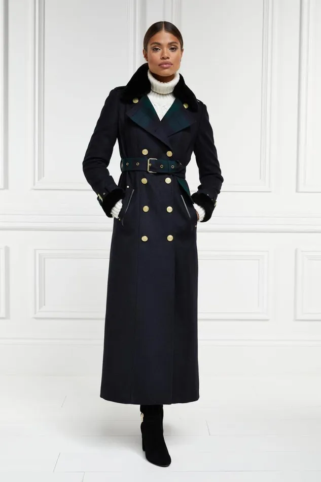 Women Gold Label Trench Soft Navy Blackwatch Holland Cooper Coats