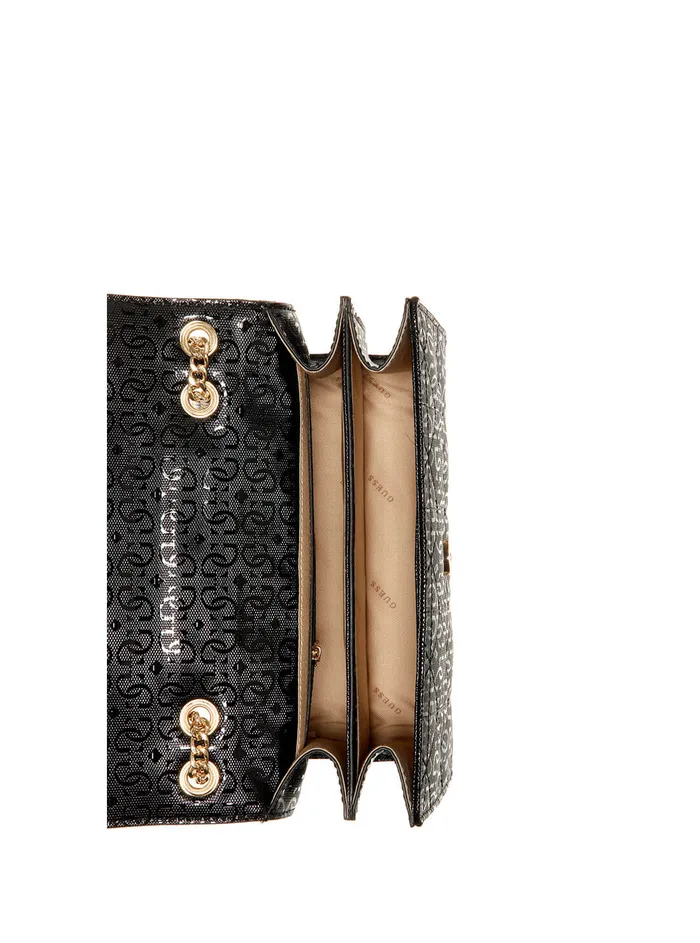 Women Half Flap GUESS Black Malia Convertible Crossbody Bag Women Half Flap GUESS Black Malia Convertible Crossbody Bag