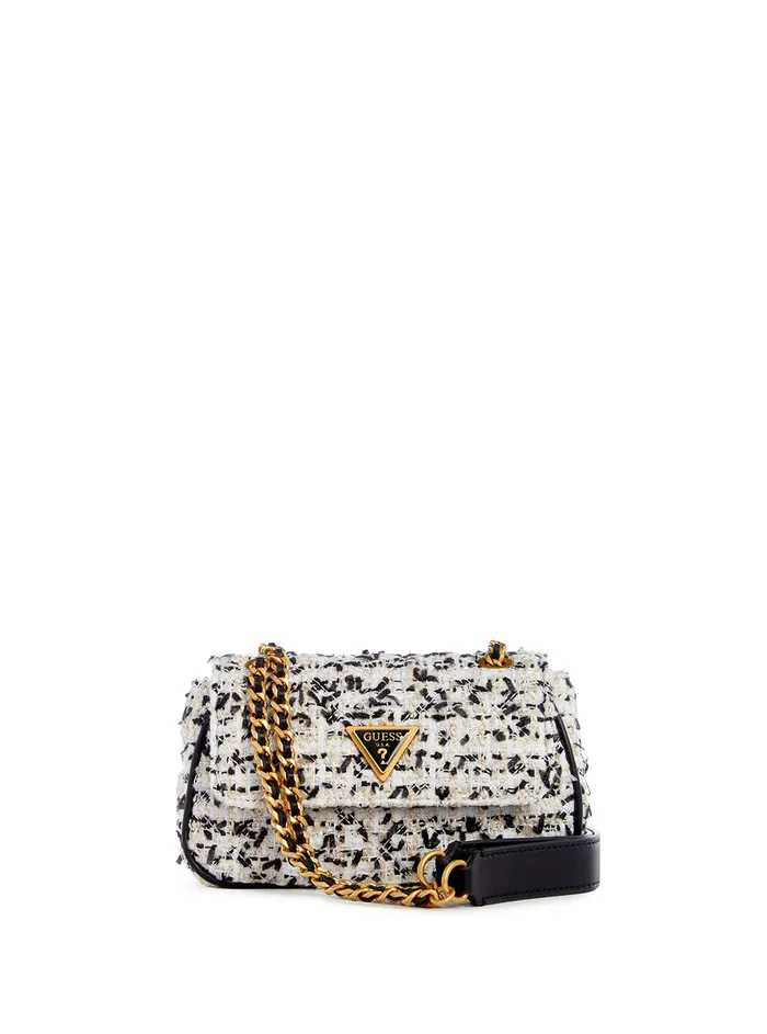 Women Half Flap GUESS Cream Multi Giully Mini Crossbody Bag