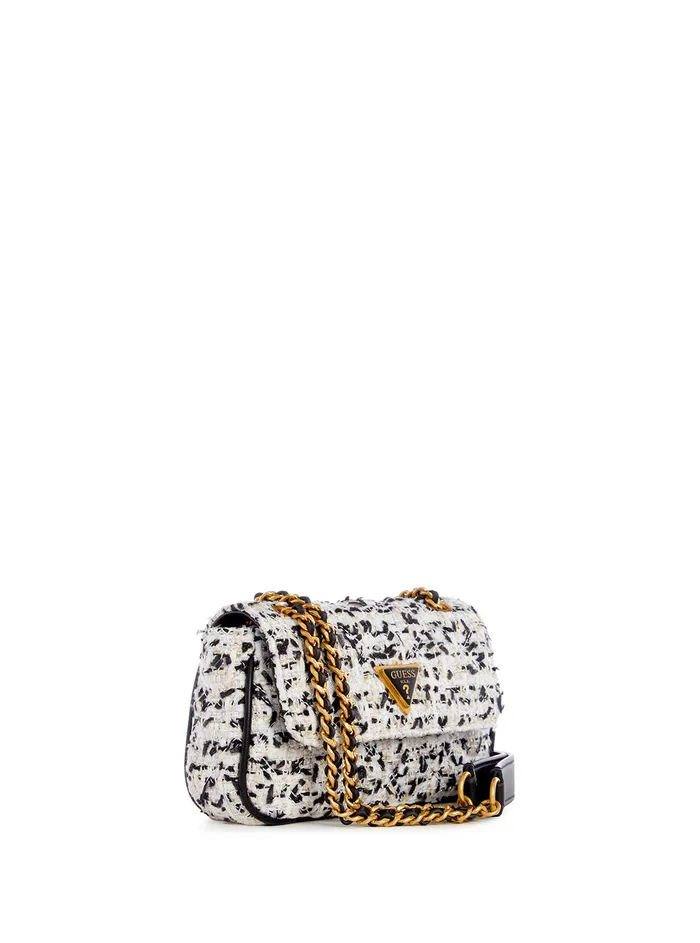 Women Half Flap GUESS Cream Multi Giully Mini Crossbody Bag