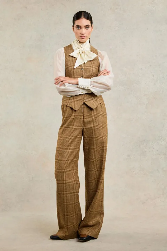 Women Hampton Waistcoat Tawny Holland Cooper Tailoring Women Hampton Waistcoat Tawny Holland Cooper Tailoring
