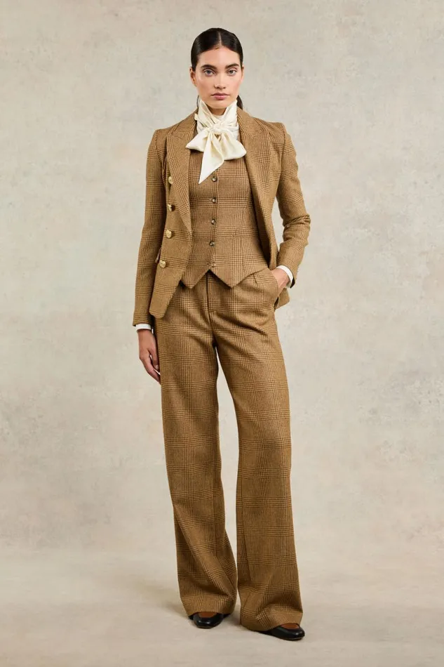 Women Hampton Waistcoat Tawny Holland Cooper Tailoring Women Hampton Waistcoat Tawny Holland Cooper Tailoring