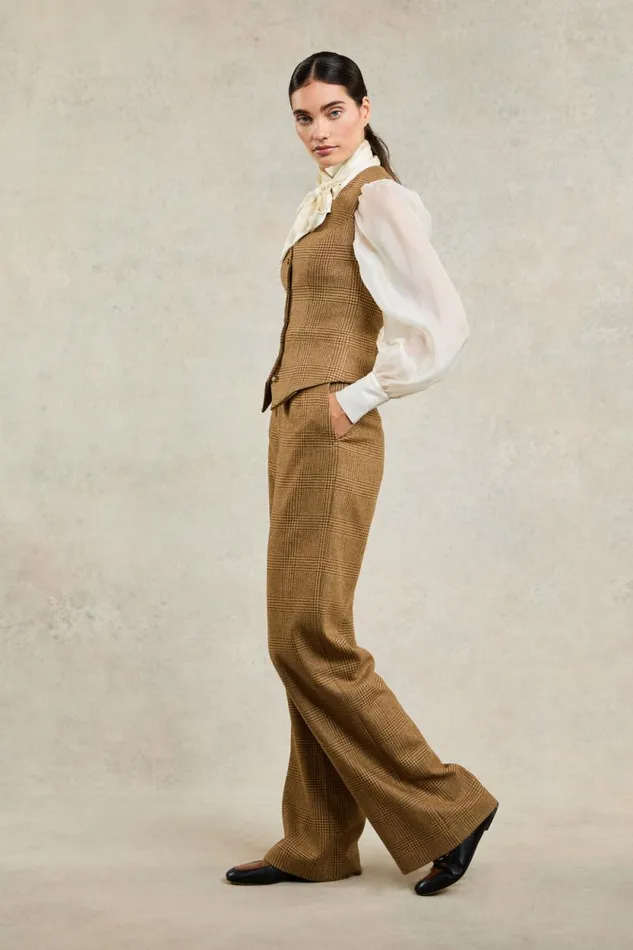 Women Hampton Waistcoat Tawny Holland Cooper Tailoring Women Hampton Waistcoat Tawny Holland Cooper Tailoring